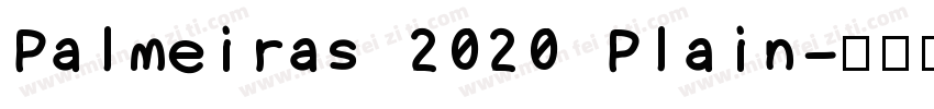 Palmeiras 2020 Plain字体转换